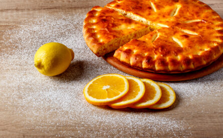 Пирог с лимоном и апельсином
